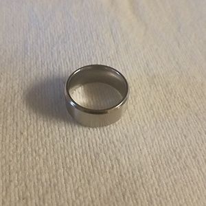 Titanium Silver Ring